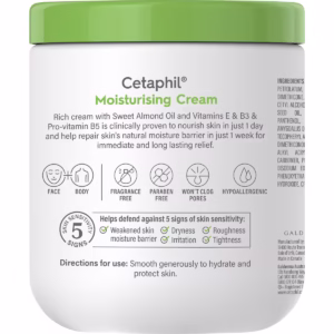 Cetaphil Moisturising Cream For Dry to Very Dry, Sensitive Skin 550g