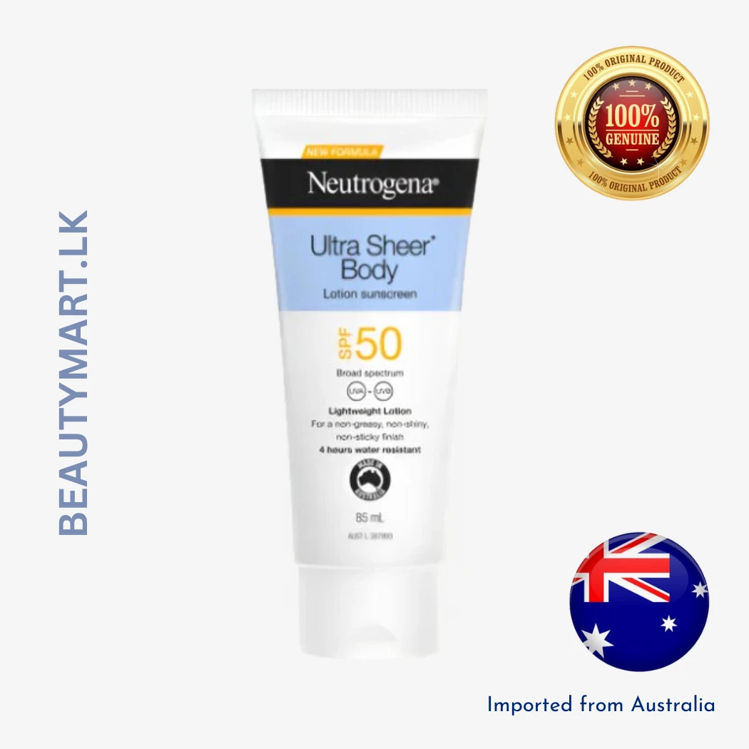Neutrogena Ultra Sheer Body Lotion Sunscreen SPF 50 85ml Neutrogena Ultra Sheer Body Lotion Sunscreen SPF 50 85ml