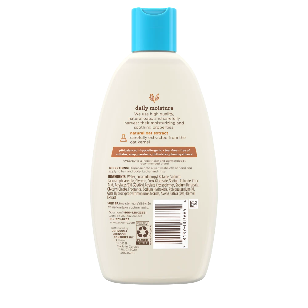 Aveeno Baby Daily Moisture Light Scent Sensitive Wash & Shampoo 236ml Aveeno Baby Daily Moisture Light Scent Sensitive Wash & Shampoo 236ml