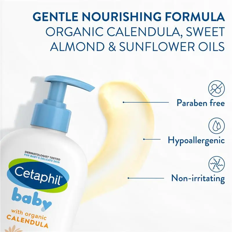 Cetaphil Baby Daily Lotion With Organic Calendula 400ml Cetaphil Baby Daily Lotion With Organic Calendula 400ml