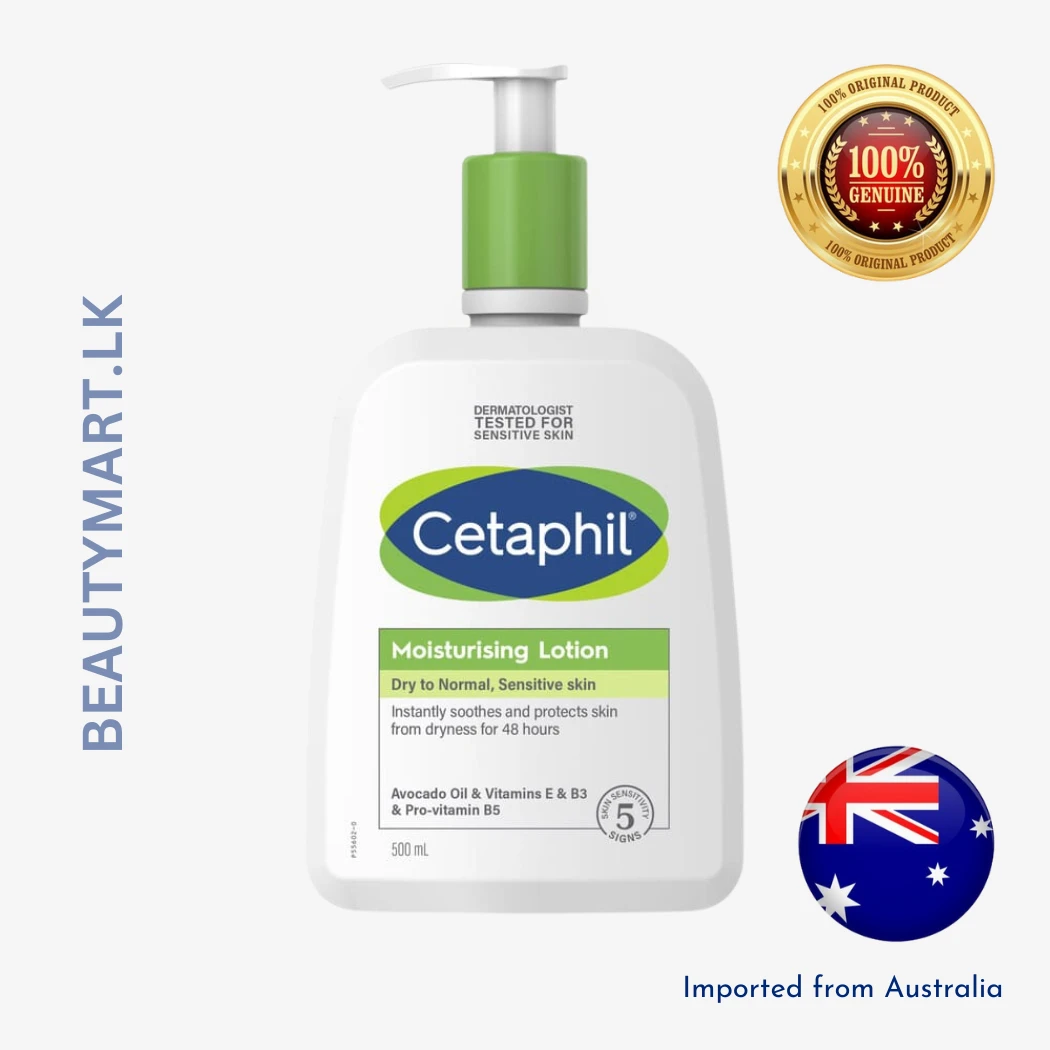 etaphil Moisturising Lotion 500ml for Sensitive Skin Cetaphil Moisturising Lotion For Dry to Very Dry, Sensitive Skin 500ml bottle
