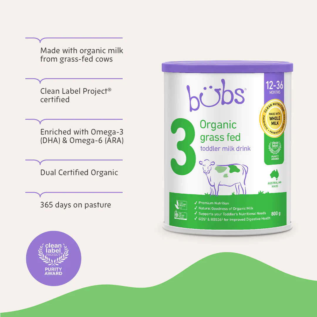 bubs-organic-cow-milk-powder -(12–36 months) 800g