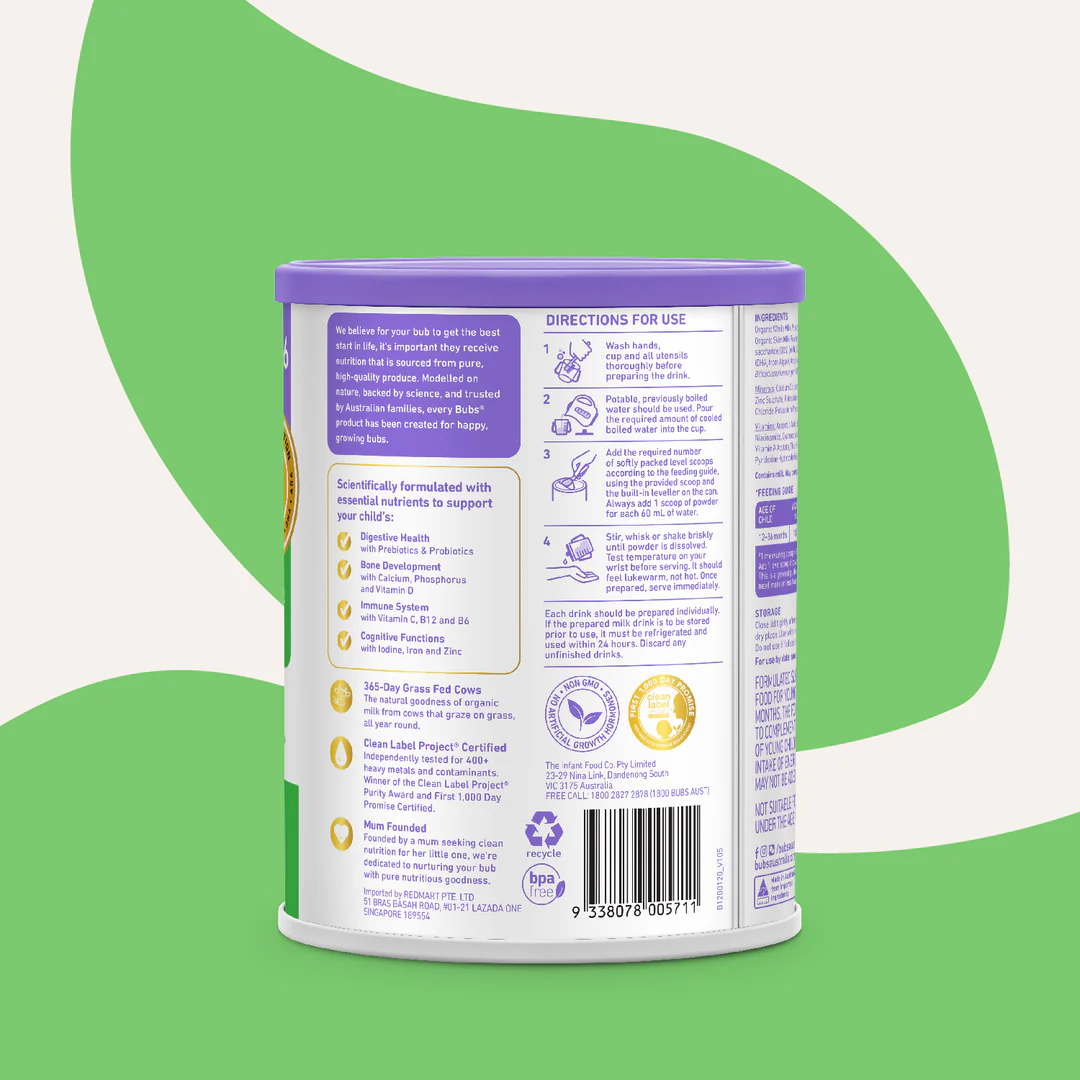 bubs-organic-cow-milk-powder -(12–36 months) 800g
