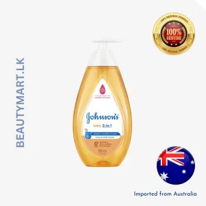 johnson's baby 3-in-1 tear-free shampoo, conditioner & wash 500ml