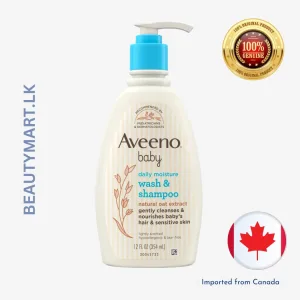 aveeno baby daily moisture light scent sensitive wash and shampoo 354ml