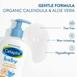 Cetaphil Baby Wash & Shampoo with Organic Calendula 400ml
