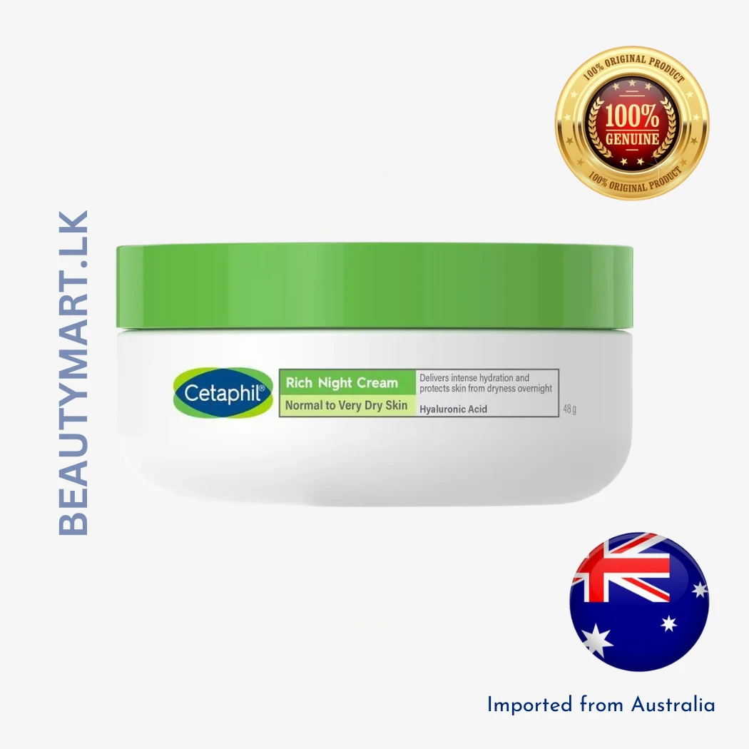 Cetaphil Rich Night Cream For Normal to Very Dry Skin 48g Cetaphil Rich Night Cream For Normal to Very Dry Skin 48g