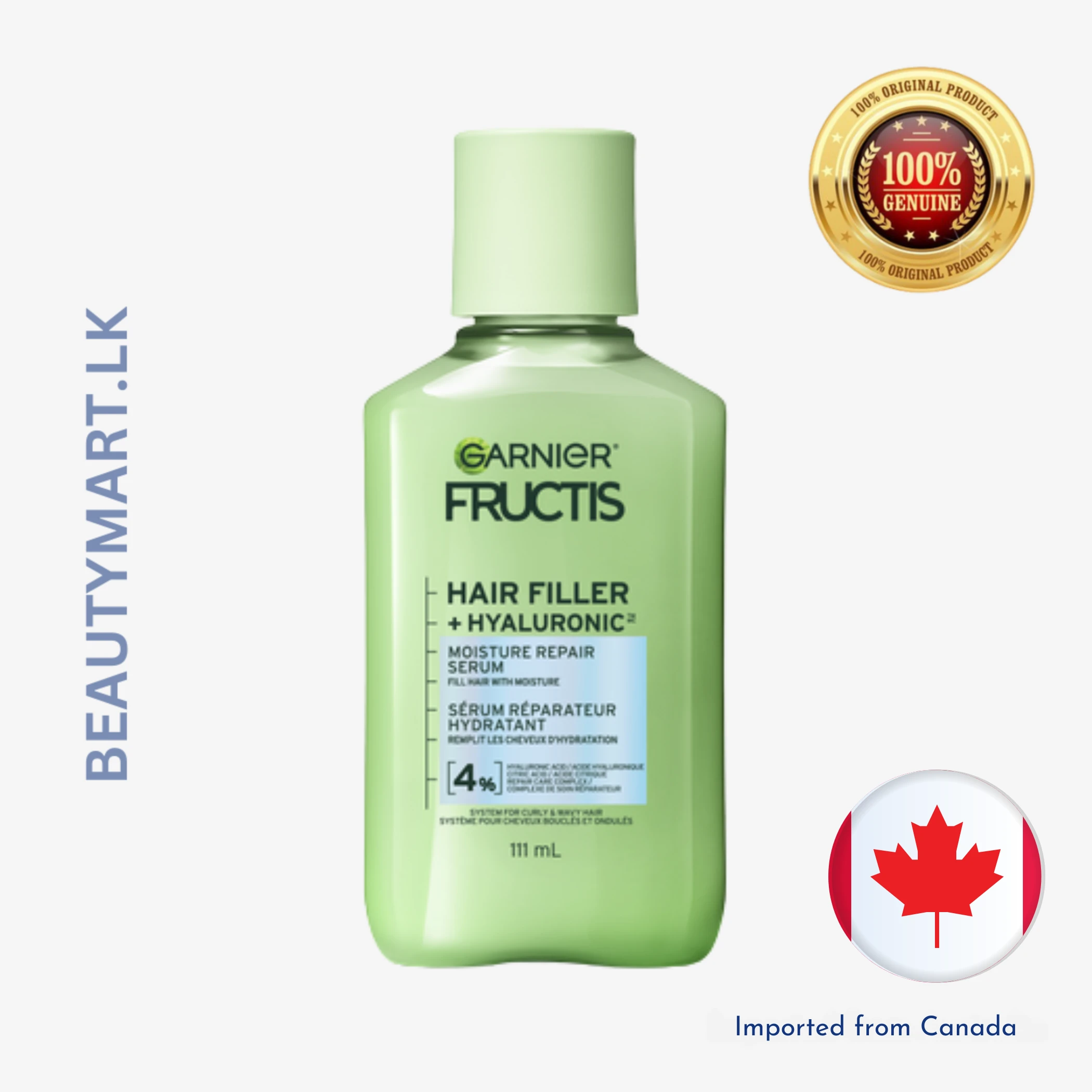 Garnier Fructis Hair Filler + Hyaluronic Acid Sulfate-Free Serum 111ml Garnier Fructis Hair Filler + Hyaluronic Acid Sulfate-Free Serum 111ml
