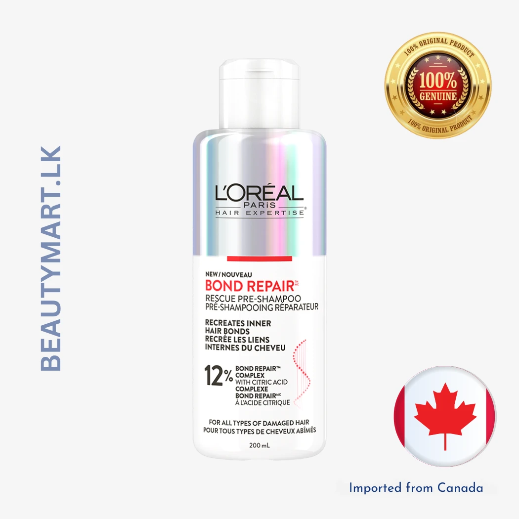 L'Oréal Paris Hair Expertise Bond Repair Rescue Pre-Shampoo for Damaged Hair - 200ml L'Oréal Paris Hair Expertise Bond Repair Rescue Pre-Shampoo for Damaged Hair - 200ml