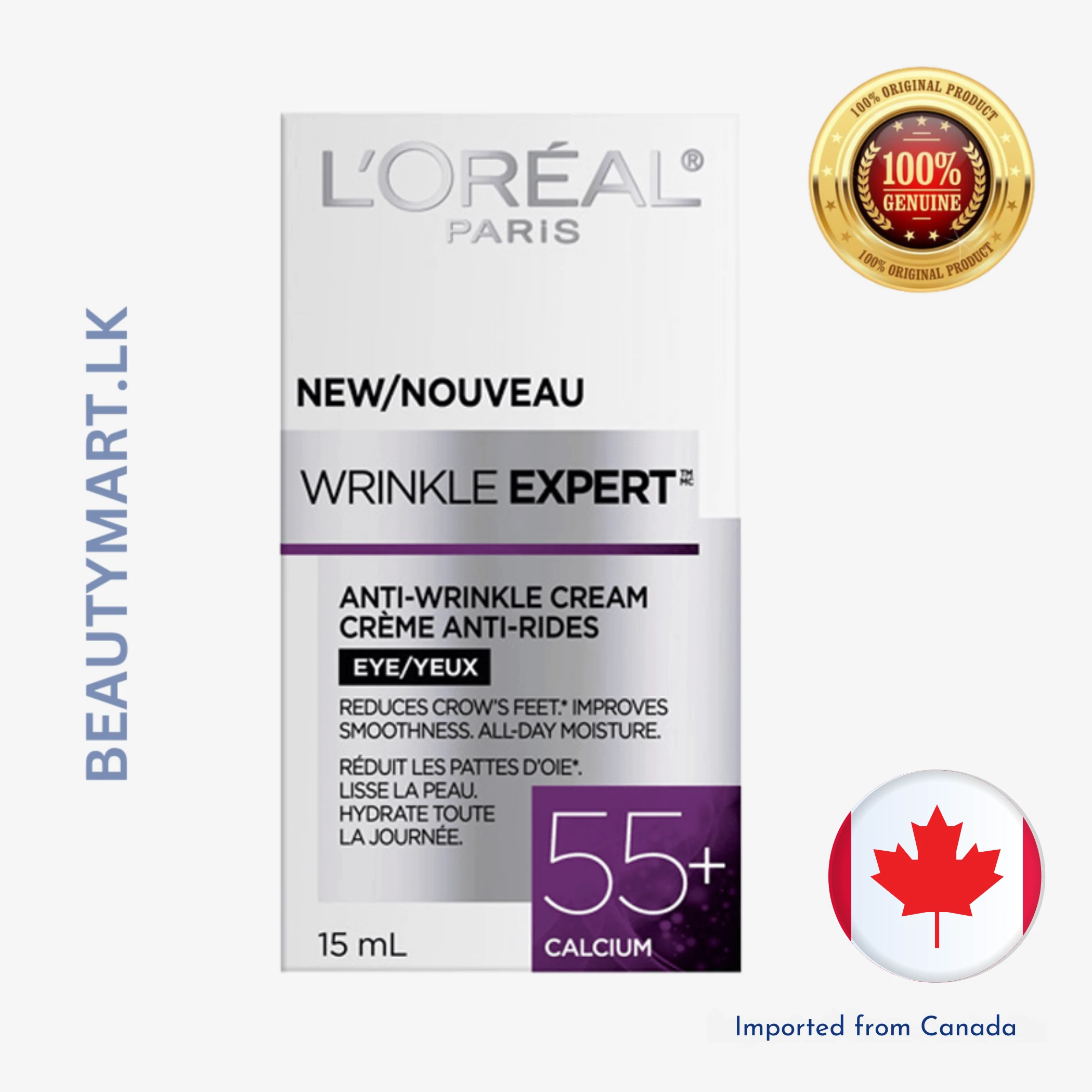 L'Oreal Paris Wrinkle Expert 55+ Eye Cream 15ml L'Oreal Paris Wrinkle Expert 55+ Eye Cream 15ml