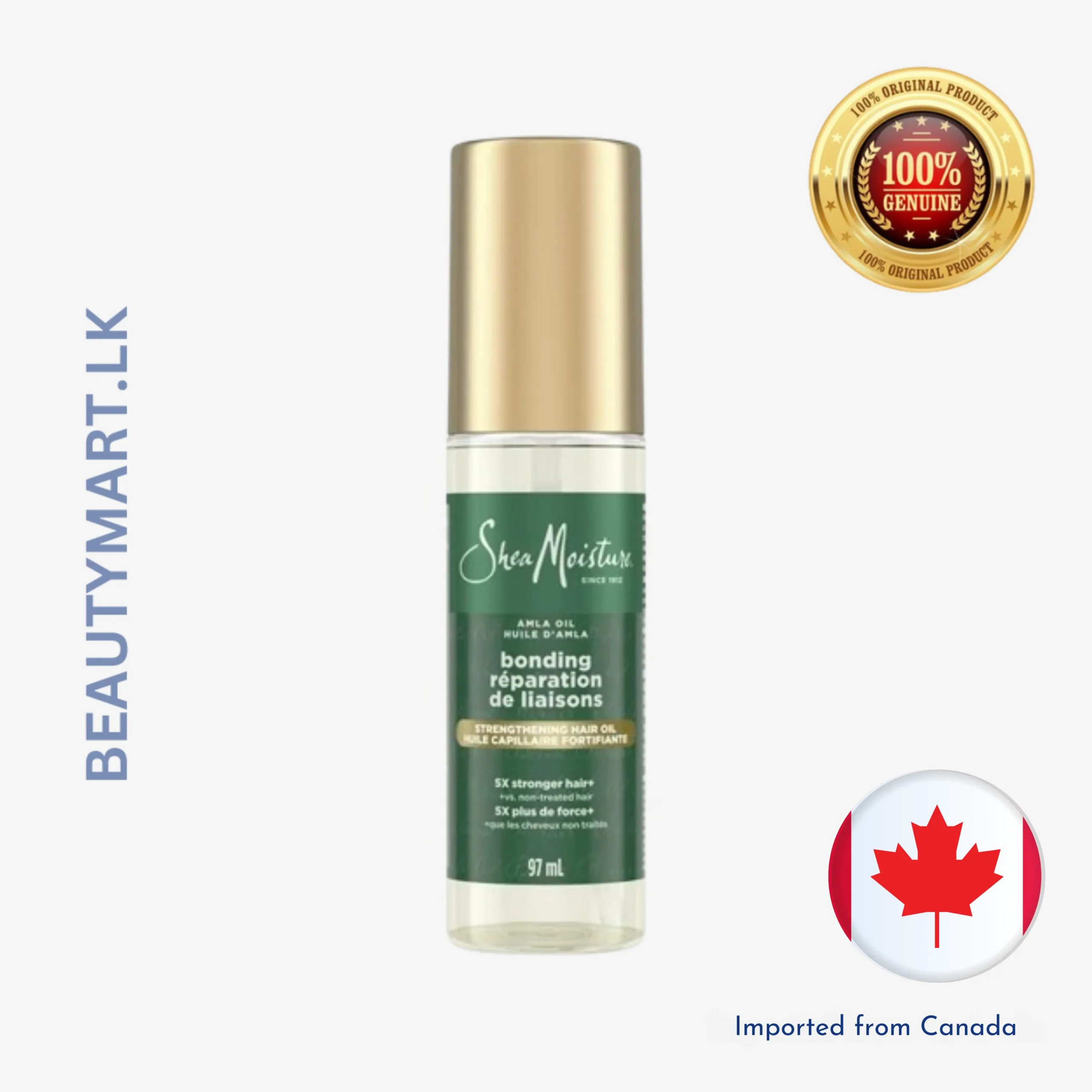 SheaMoisture Amla Oil Bonding Oil to Strengthen & Smooth Hair, 97ml Shea Moisture Amla Oil Bonding Oil 97ml bottle for strengthening and smoothing hair