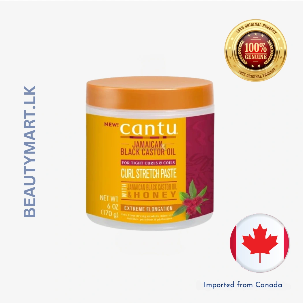 Cantu Jamaican Black Castor Oil Curl Stretch Paste 170g – Elongates Curls & Reduces Shrinkage cantu-jamaican-black-castor-oil-curl-stretch-paste - 170ml