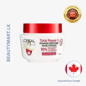 L'Oréal Paris Total Repair 5 Power Restore Hair Mask 300ml jar for damaged hair repair and nourishment