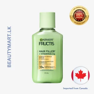 Garnier Fructis Hair Filler + Vitamin C Sulfate-Free Serum 111ml in green bottle for strengthening and repairing hair