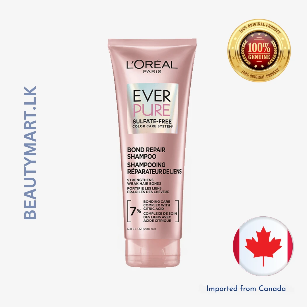L'Oreal Paris EverPure Sulfate-Free Bonding Shampoo for Strengthening Damaged Hair 250ml