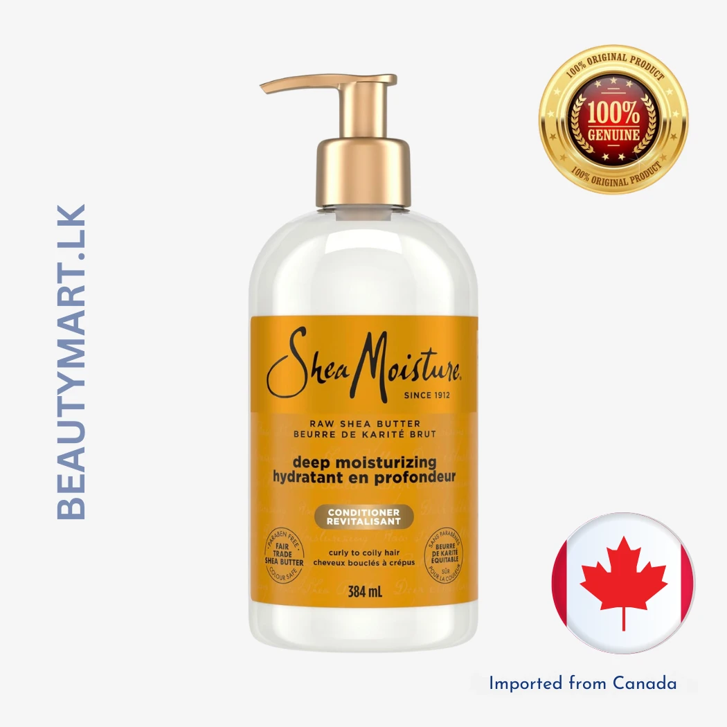 Shea Moisture Raw Shea Butter Deep Moisturizing Made for Dry Hair with Sea Kelp, Argan Oil and Raw Shea Butter 384mL (1)